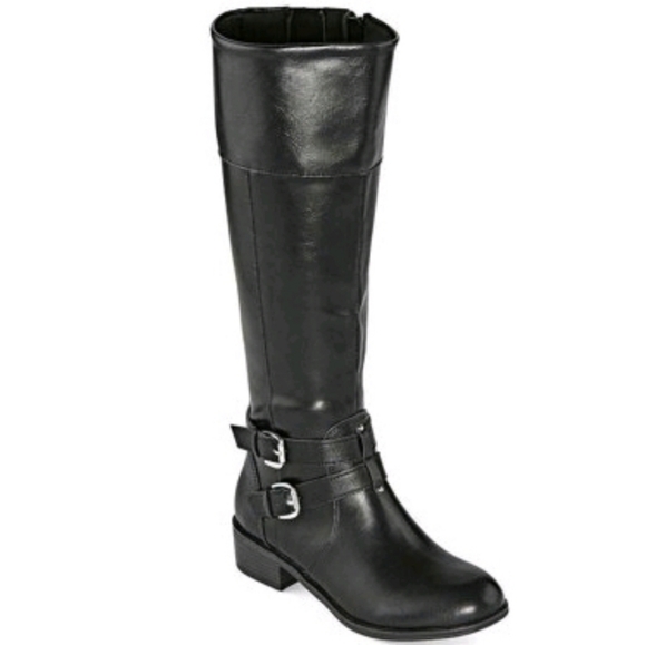 Arizona Jean Company Shoes - Arizona Womans Denver Riding Boots 5.5M black